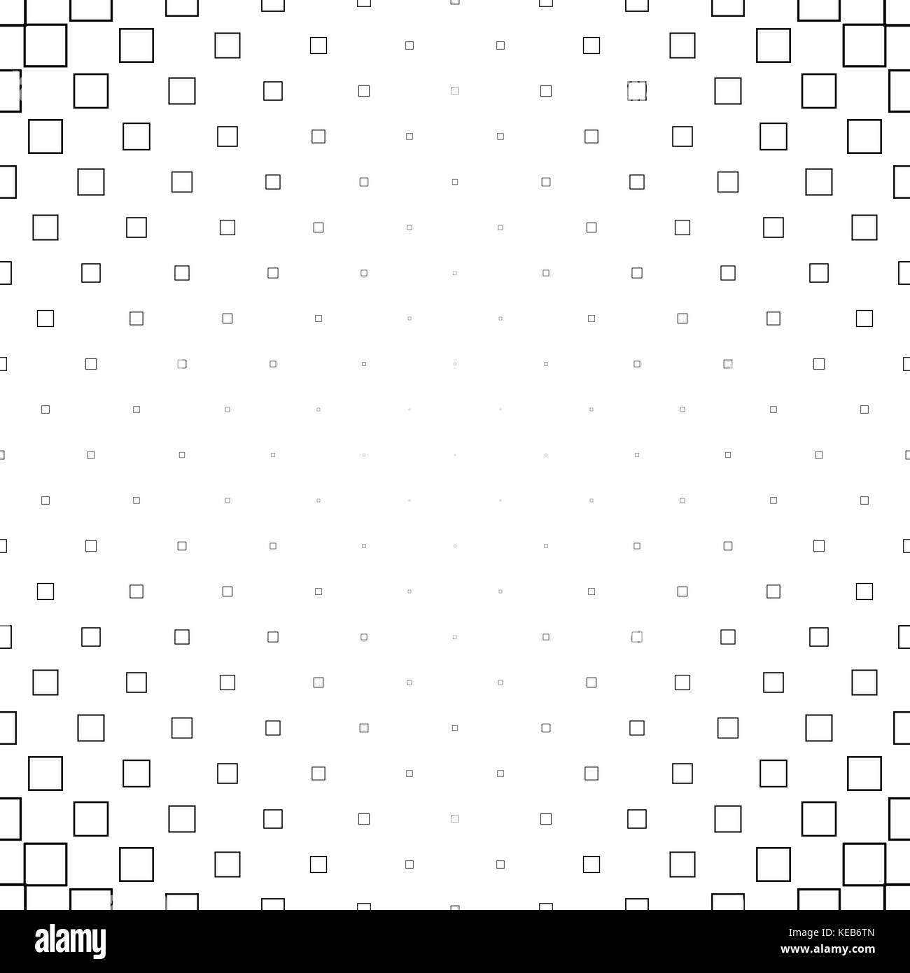 Einfarbigen quadratischen Muster - Abstrakt vector Hintergrund design Stock Vektor