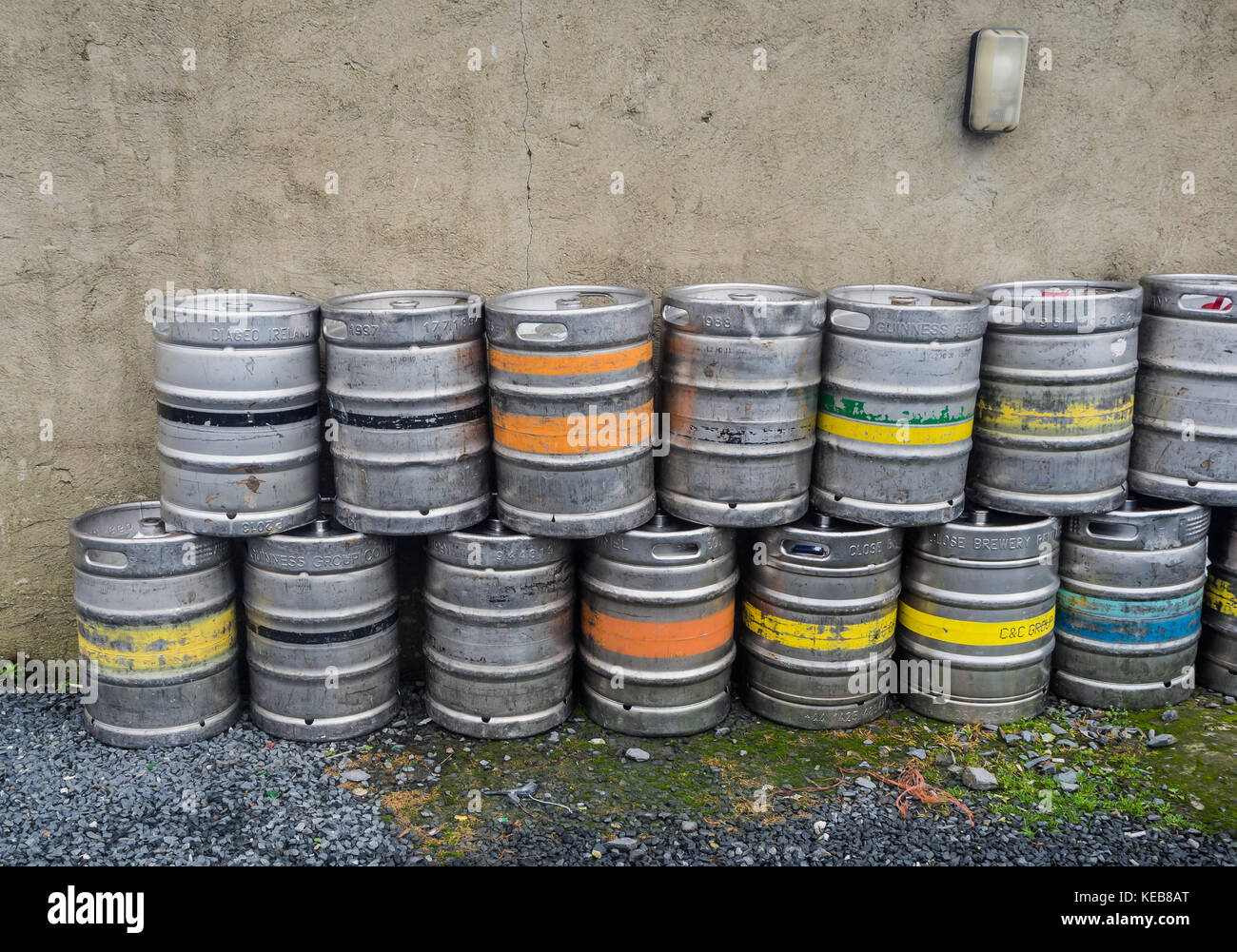 Bierfässer Stockfoto