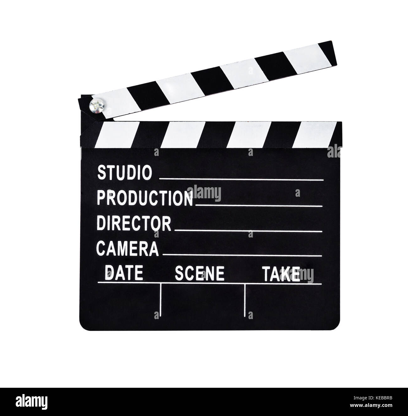 Eine isolierte Aufnahme eines Studio Schindeln für Filmproduktion. Speichern Freistellungspfaden. Stockfoto