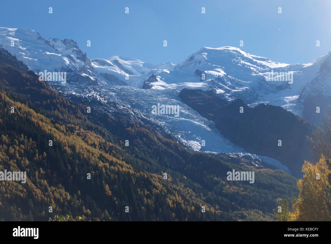Querformat von Glacier des bossons, Chamonix, Frankreich Stockfoto