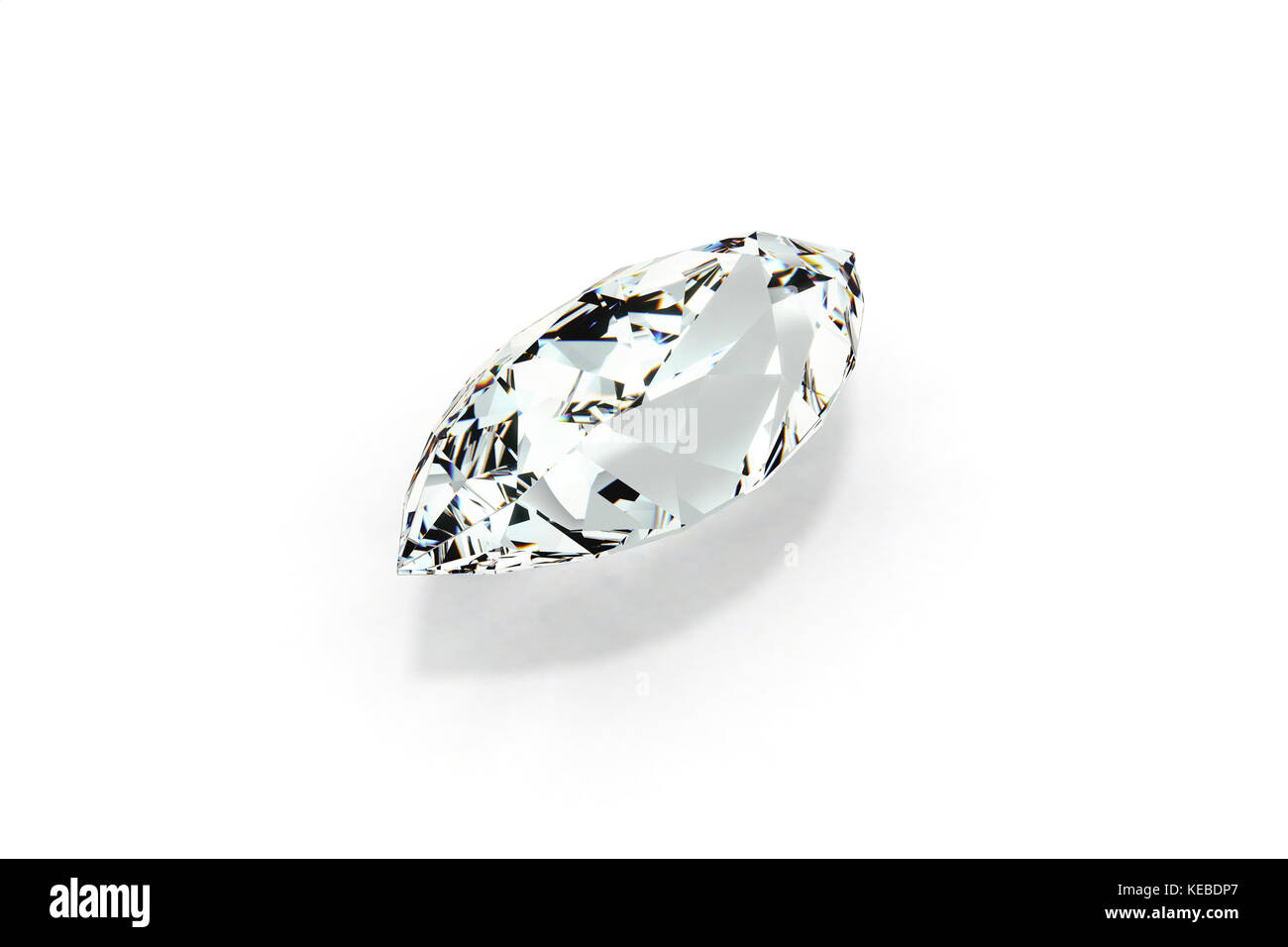 Diamant, marquise Schnitt Stockfoto