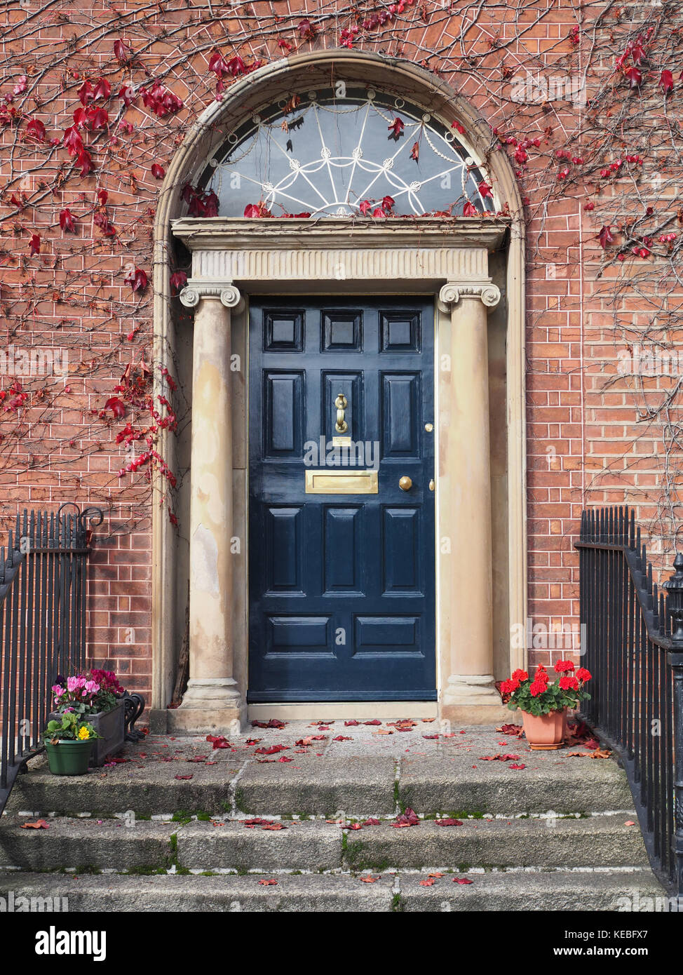 Georgische Türen - Dublin, Irland Stockfoto