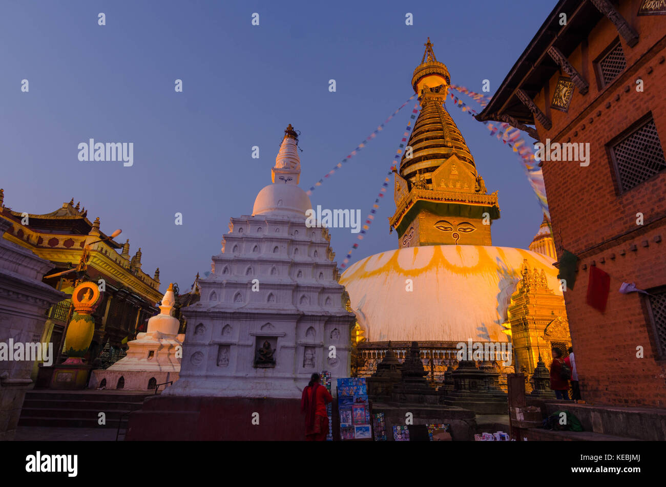 Swayambhunath, Kathmandu, Nepal Stockfoto