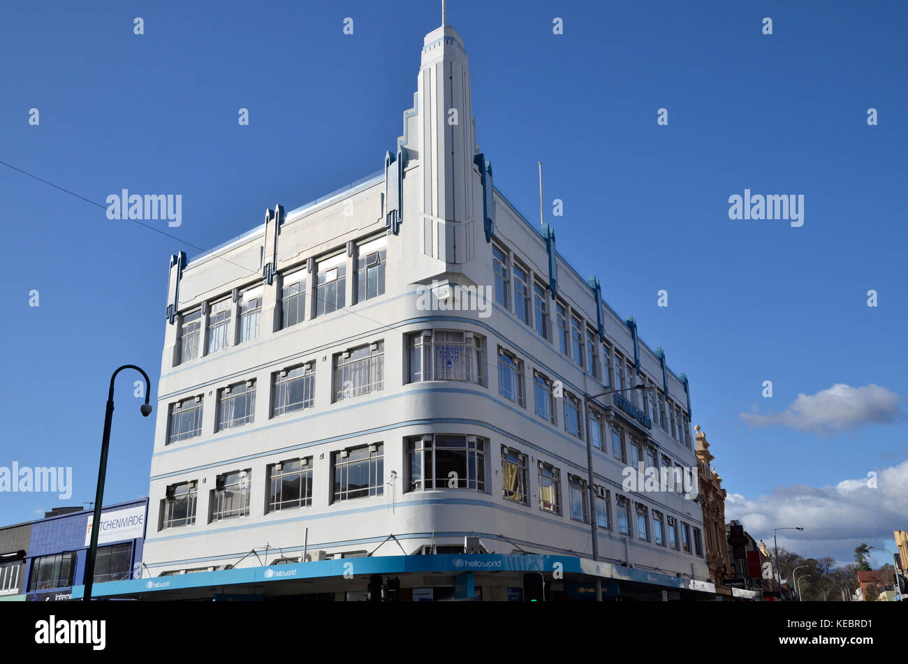 Holyman Haus, ein Gebäude im Art-Deco-Stil in Launceston, Tasmanien Stockfoto