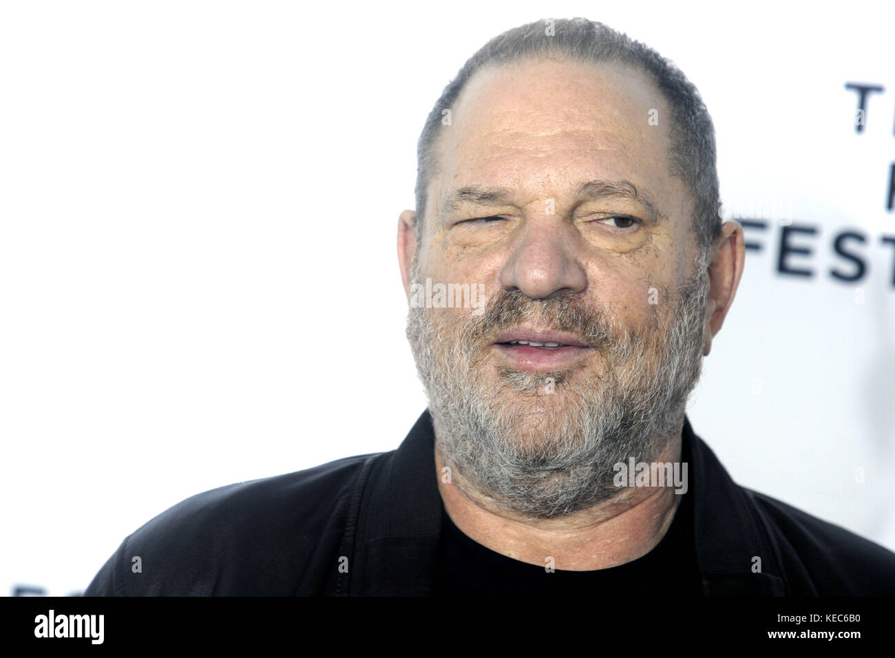 New York City. 28. April 2017. Harvey Weinstein besucht das "Reservoir Dogs" 25. Jahrestag Screening während 2017 Tribeca Film Festival in The Beacon Theatre am 28. April 2017 in New York City. | Nutzung weltweit Credit: Dpa/Alamy Live-Nachrichten Stockfoto