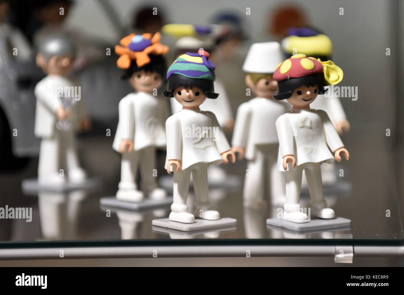 Zlin, Tschechische Republik. Oktober 2017. Die Ausstellung Phenomen Igracek wurde am 20. Oktober 2017 in Zlin, Tschechien, eröffnet. Mehrere Hundert beliebter Spielzeugfiguren sind zu sehen. Quelle: Dalibor Gluck/CTK Photo/Alamy Live News Stockfoto