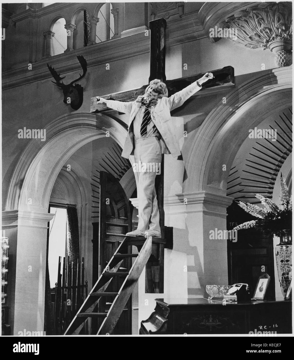 Peter O'Toole, am Set des Films "die herrschende Klasse", 1972 Stockfoto