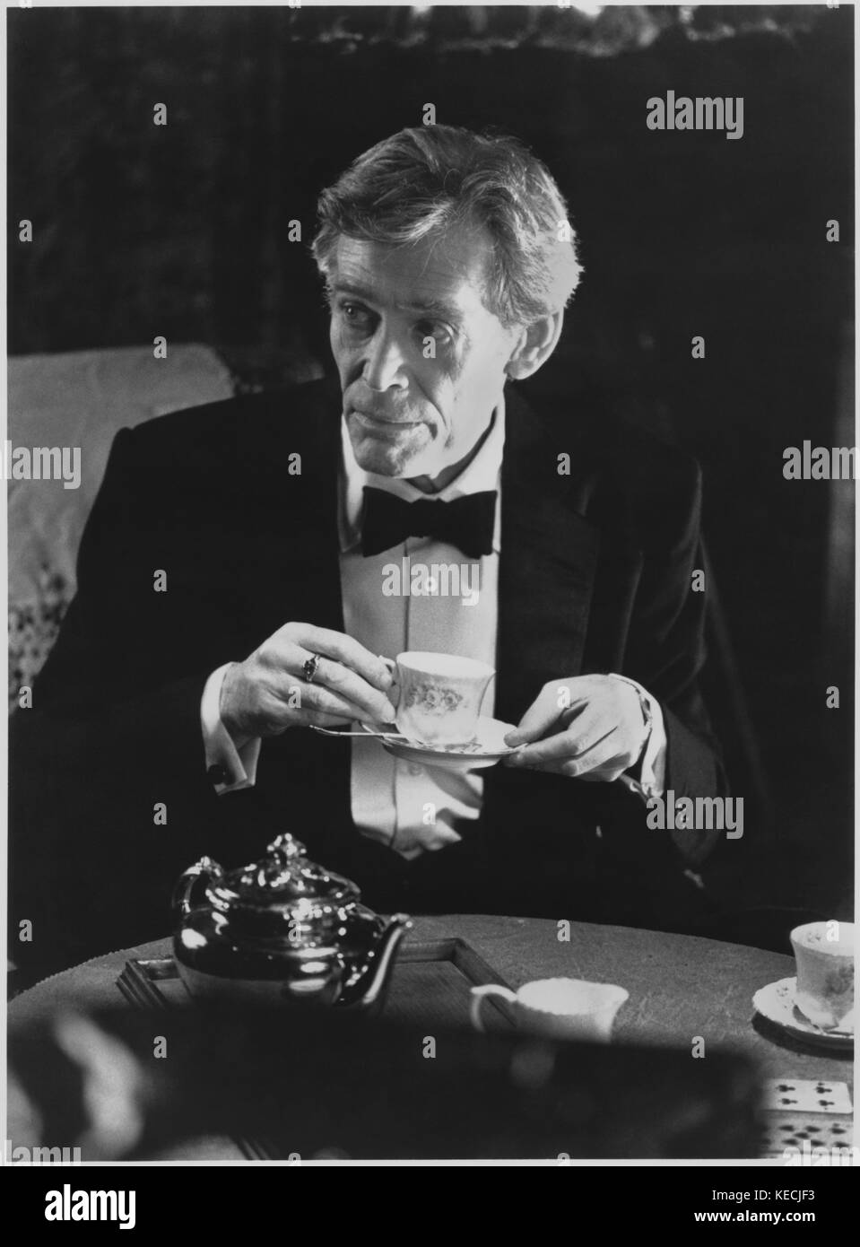 Peter O'Toole, am Set des Films, 'High Spirits', Tri-Star Pictures, 1988 Stockfoto