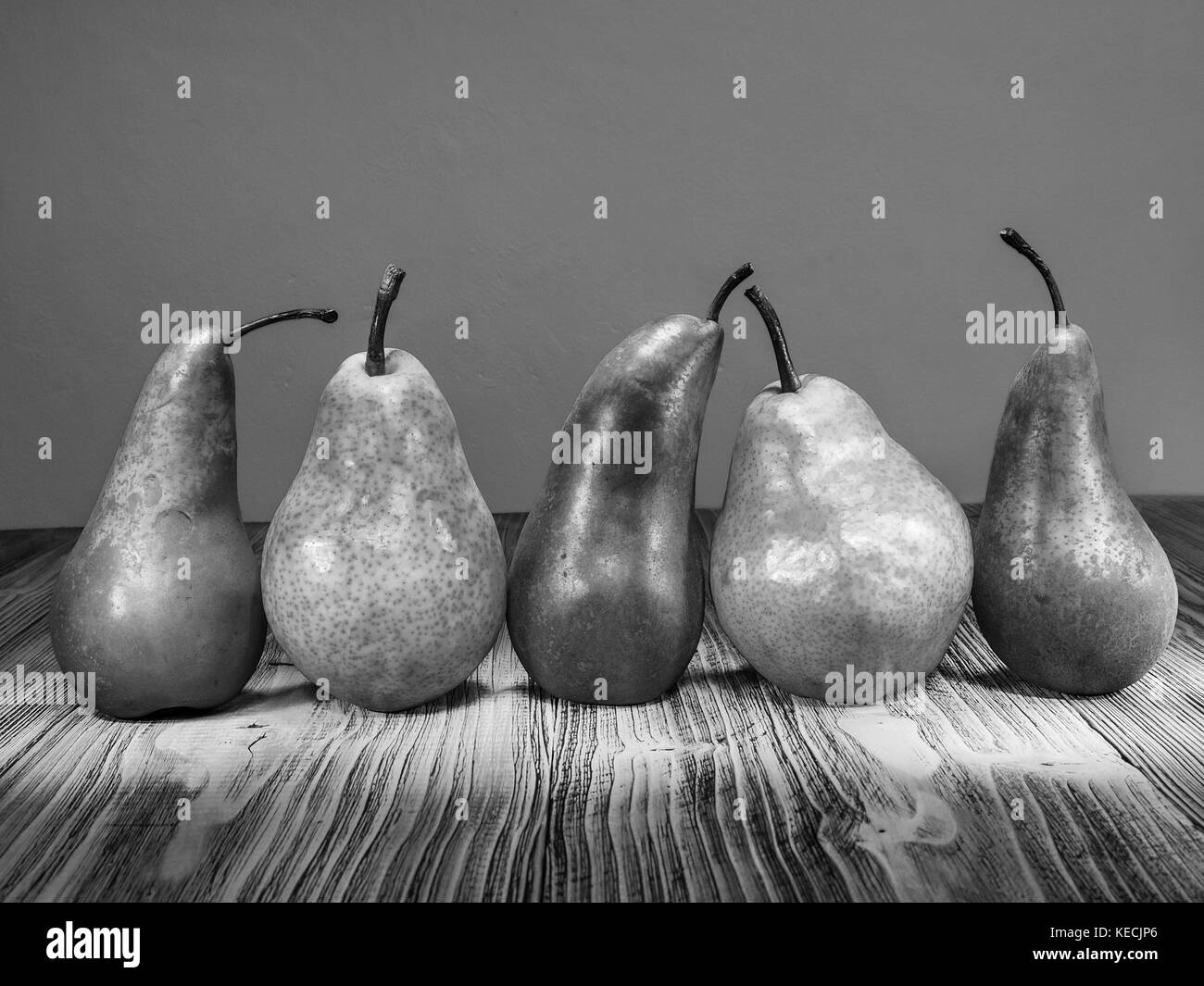 Birnen ernten. Obst Hintergrund. Stockfoto
