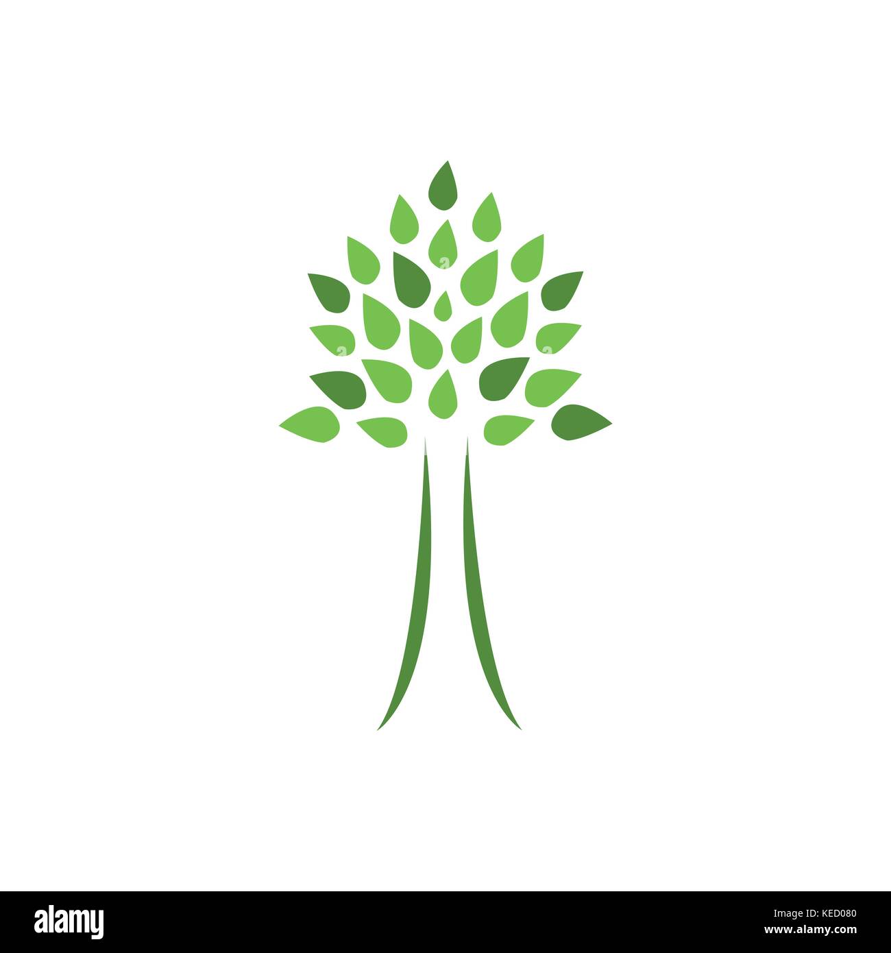 Umweltfreundliche Baum Symbol Stock Vektor