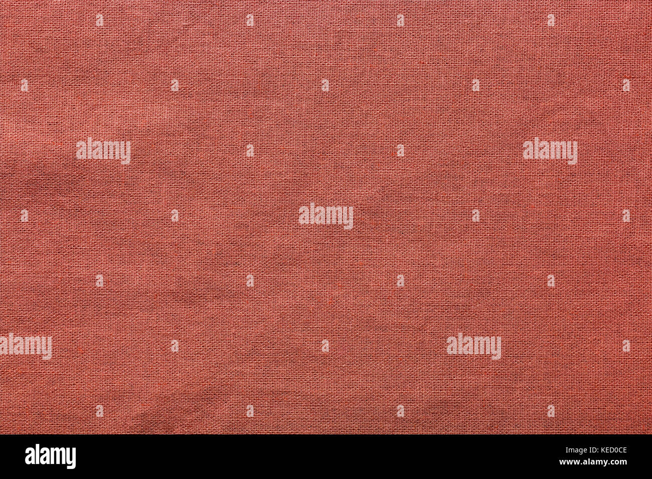 Red sackleinen Hintergrund und Textur, die Textur des Sackleinen, Nahaufnahme Stockfoto
