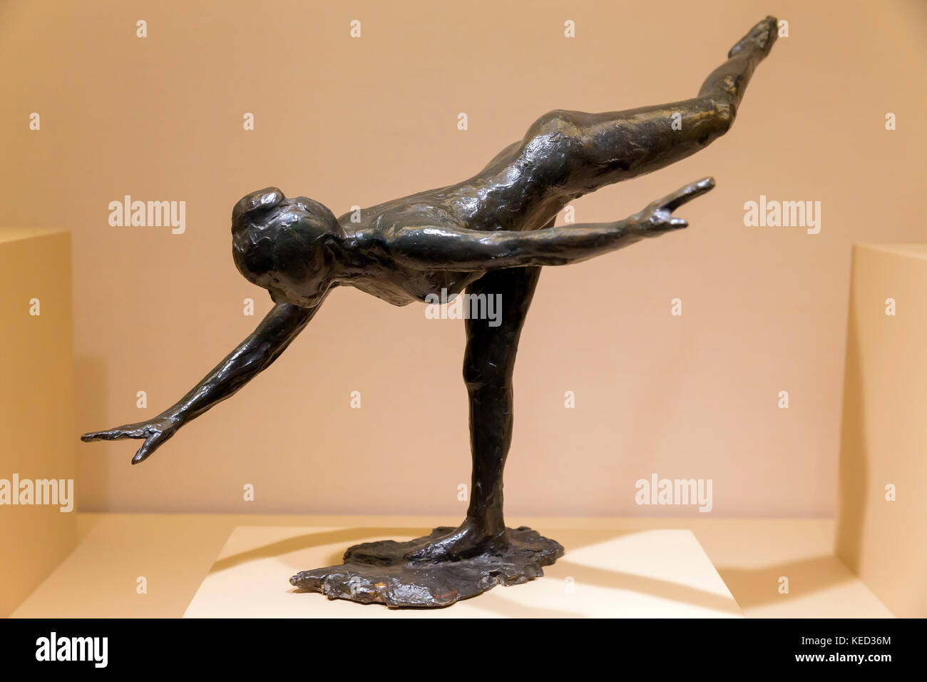 Grande Arabesque Troisieme Temps, bronze, Edgar Degas, Metropolitan Museum der Kunst, Manhattan, New York City, USA, Nordamerika Stockfoto