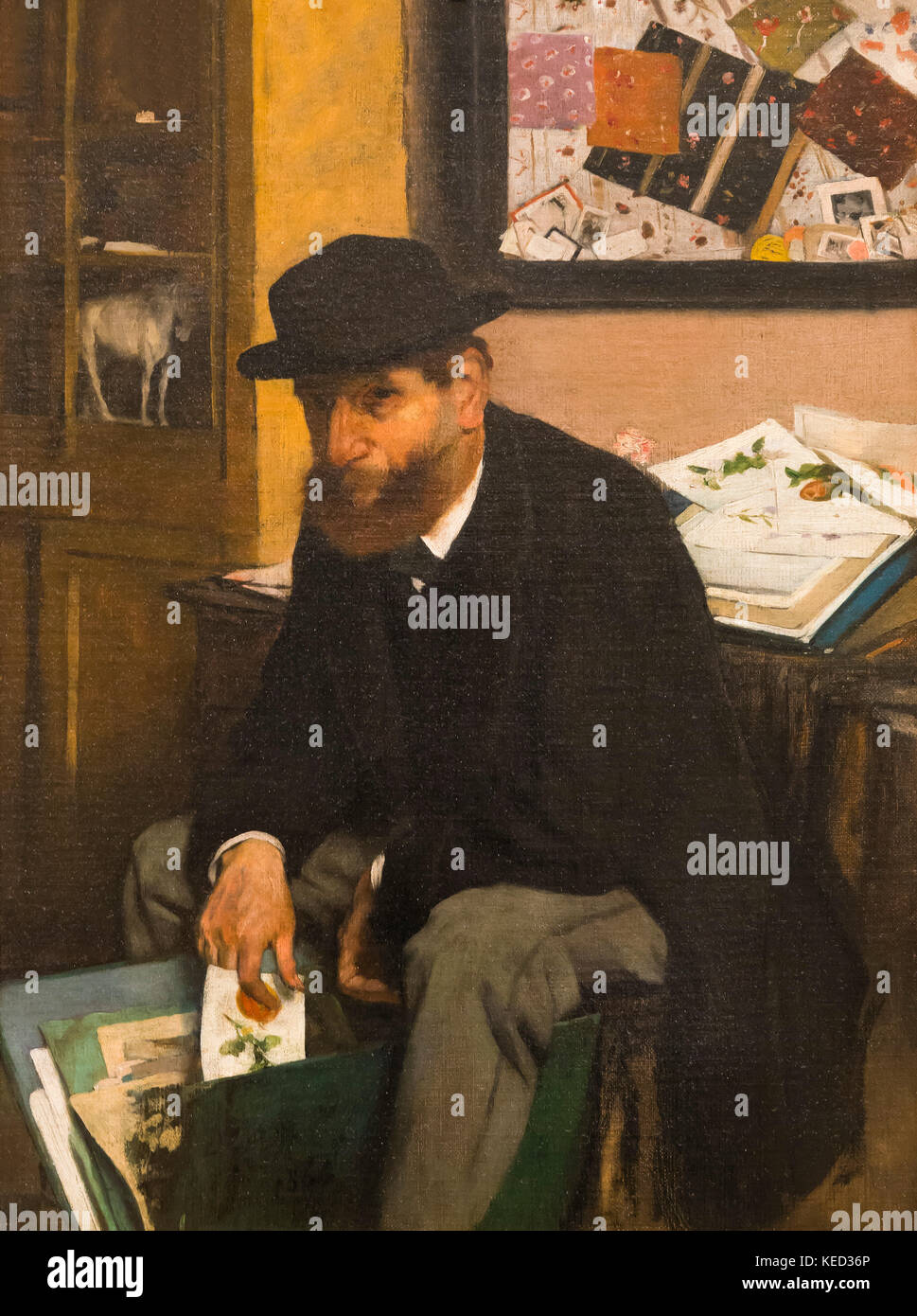 The Collector of Prints, Edgar Degas, 1866, Metropolitan Museum of Art, Manhattan, New York City, USA, Nordamerika Stockfoto