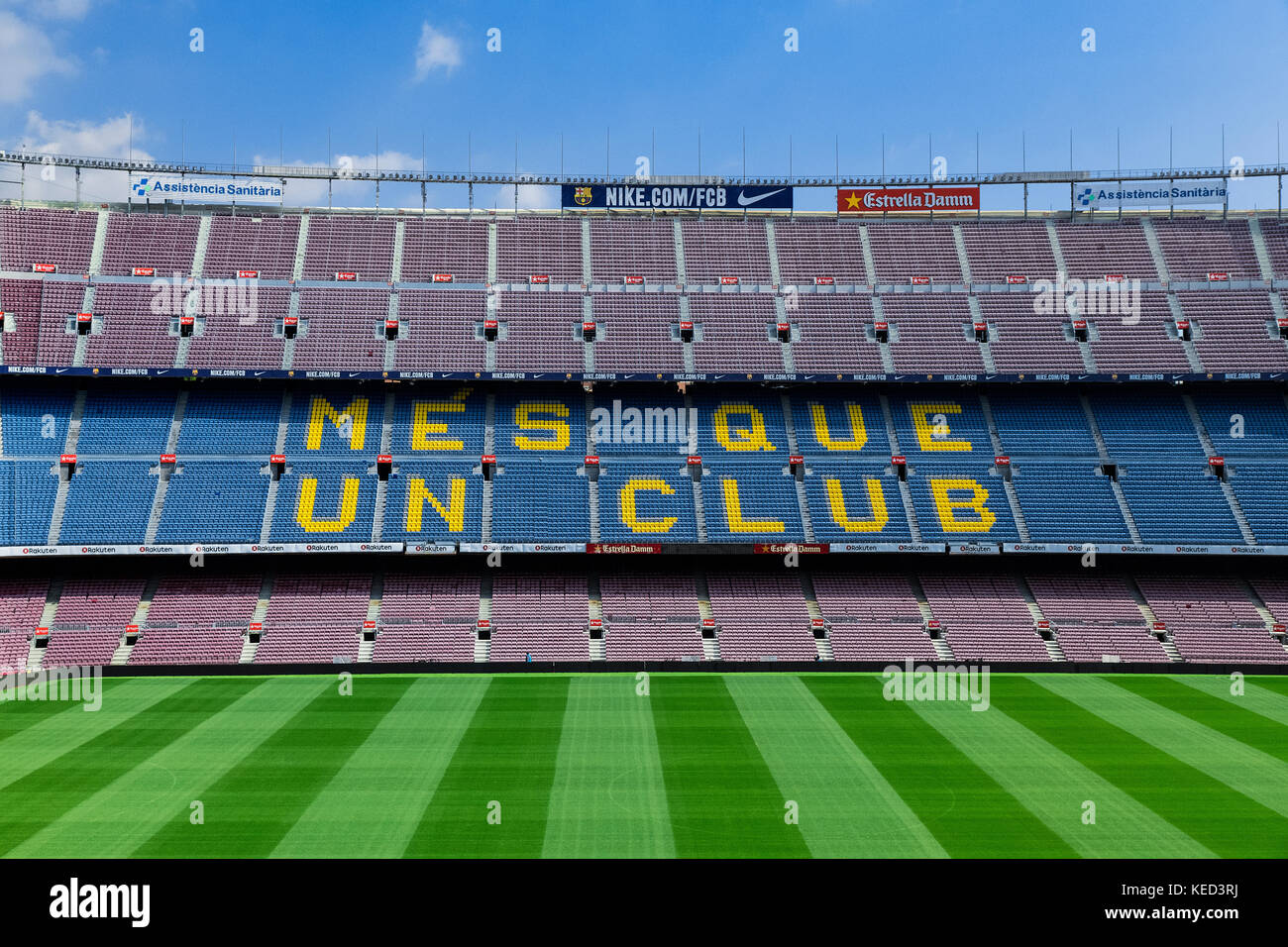 Das Stadion Camp Nou, Barcelona, Spanien. Stockfoto