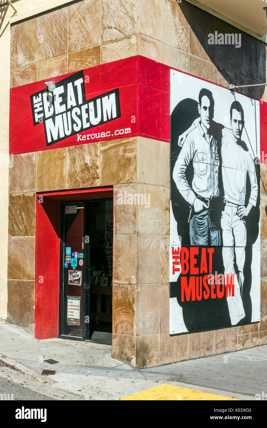 Die Beat-Museum, San Francisco, Kalifornien, USA Stockfoto