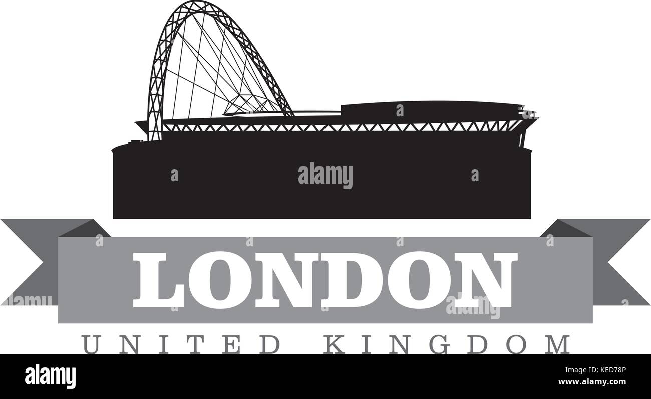 London Vereinigtes Königreich Stadt symbol Vektor illustration Stock Vektor