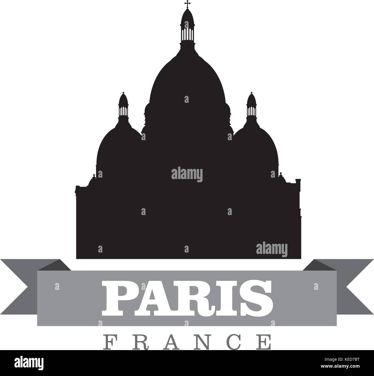 Paris Frankreich Stadt symbol Vektor illustration Stock Vektor