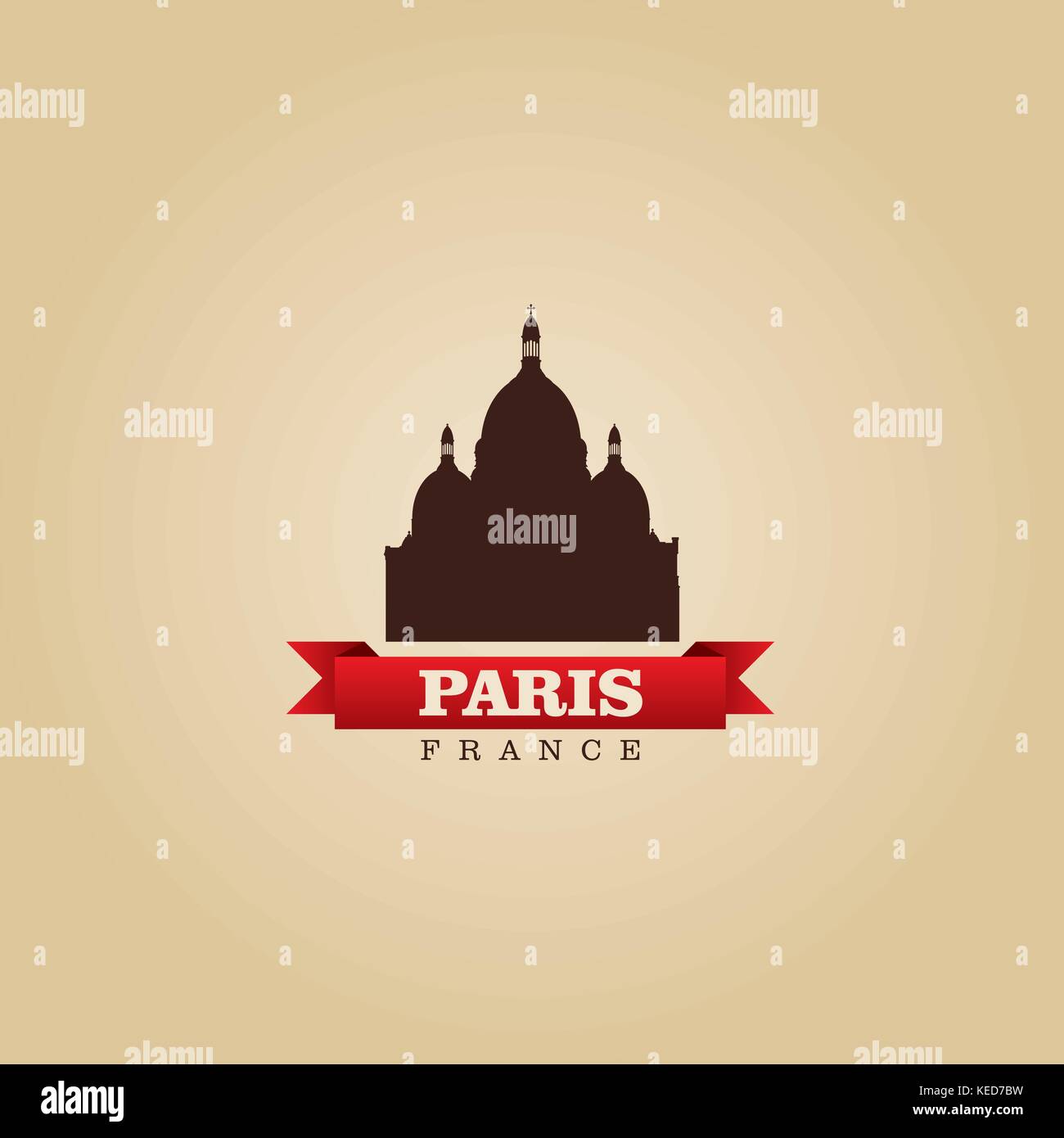 Paris Frankreich Stadt symbol Vektor illustration Stock Vektor