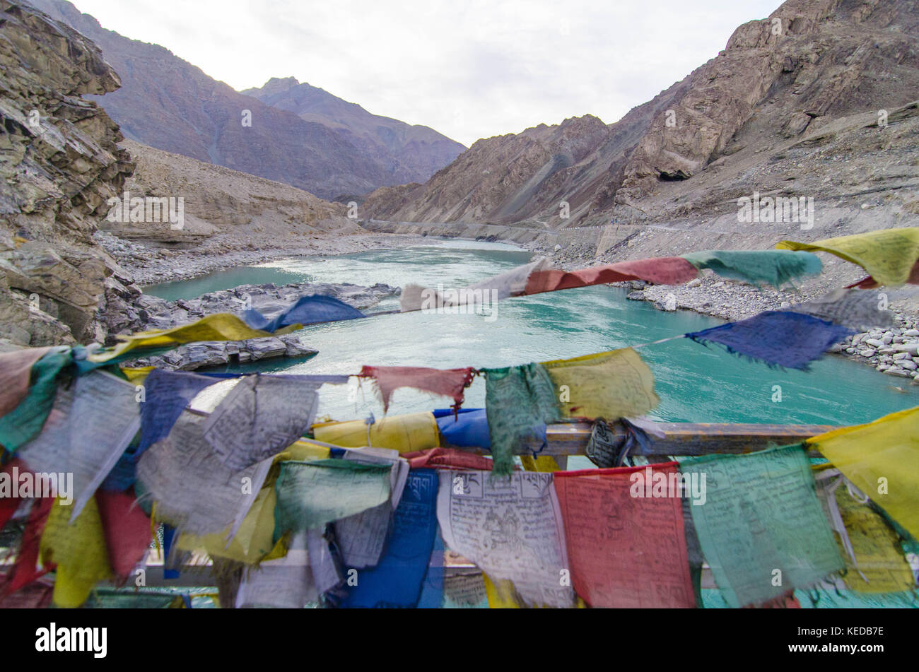 Ladakh, Nordindien. Reisen, Kultur und Landschaft in Ladakh im Winter. Stockfoto