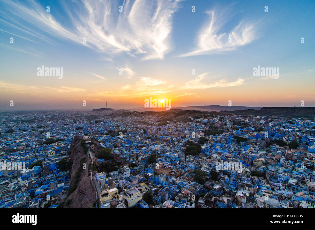 Rajasthan, Indien. die Städte und die Landschaft im Nordwesten von Indien Stockfoto