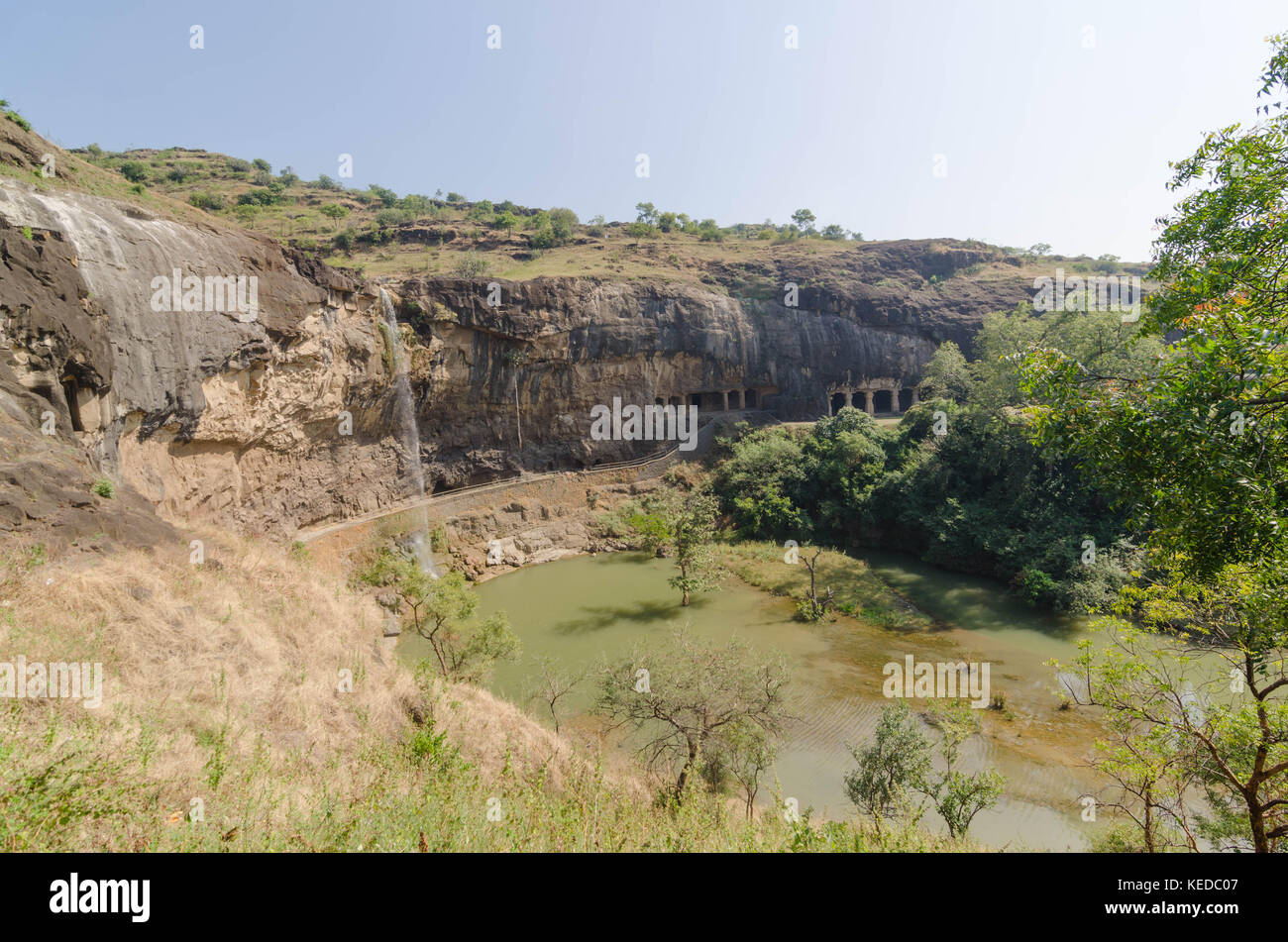 Ajanta und Ellora Höhlen in Mumbai, Maharashtra Indien. ein UNESCO Weltkulturerbe. Stockfoto