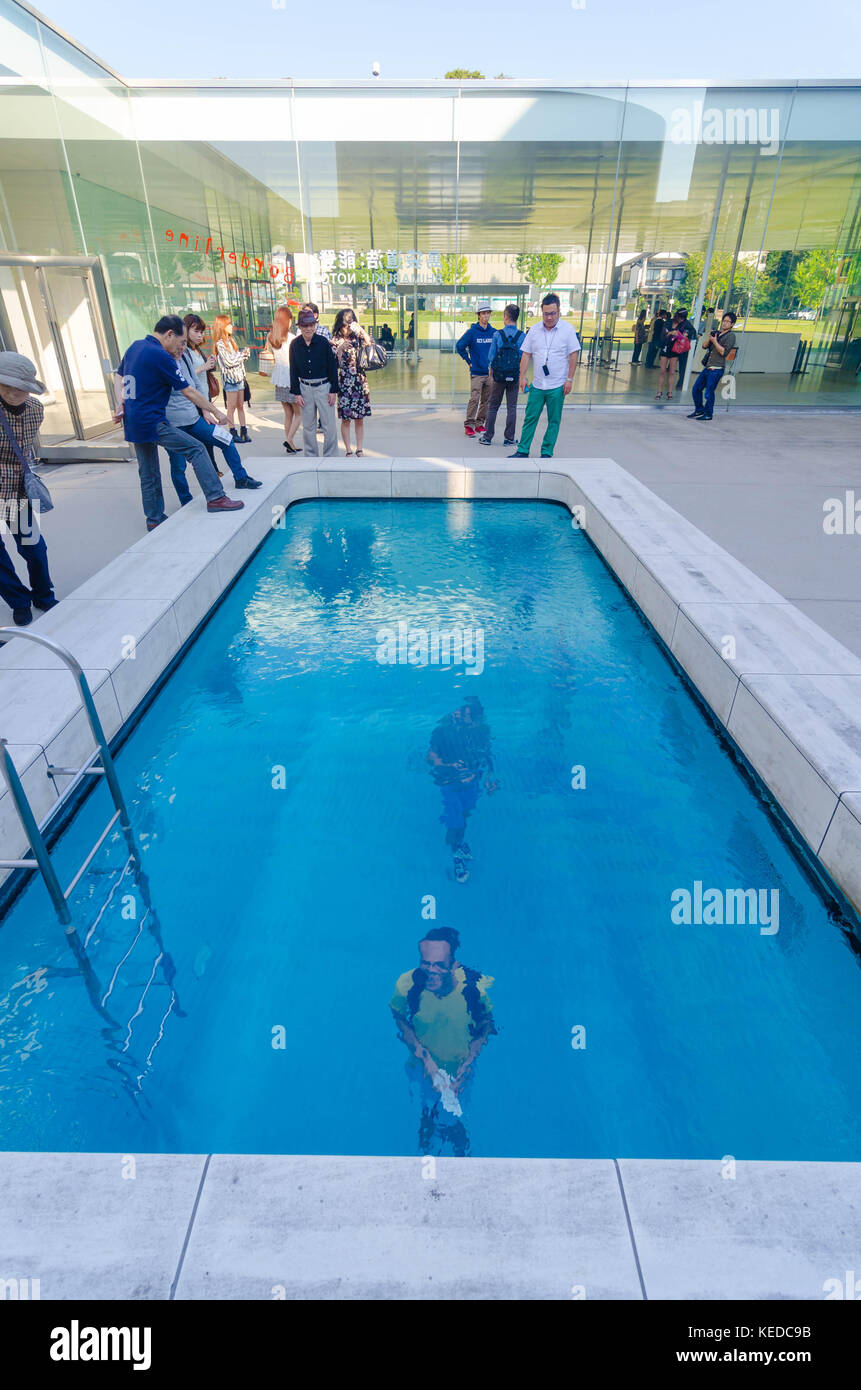 Falsche Schwimmbad, Museum für Moderne Kunst, kanazawa Japan Stockfoto