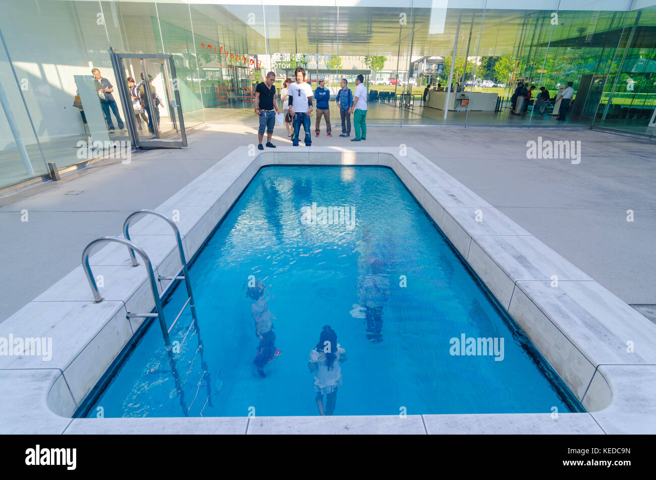 Falsche Schwimmbad, Museum für Moderne Kunst, kanazawa Japan Stockfoto