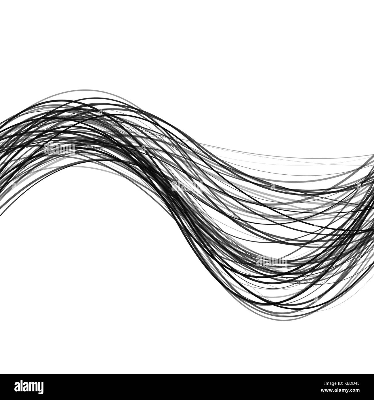Abstrakte dynamische Welle stripe Hintergrund - Design von gekrümmten Linien Stockfoto