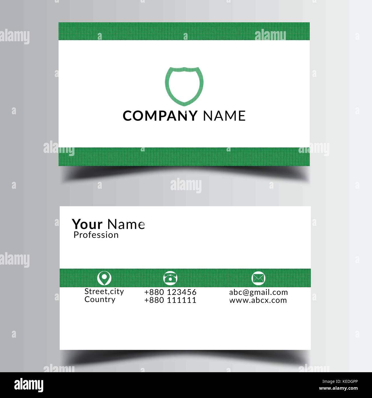 Smart Business Card bedruckbare und bearbeitet werden. Stock Vektor