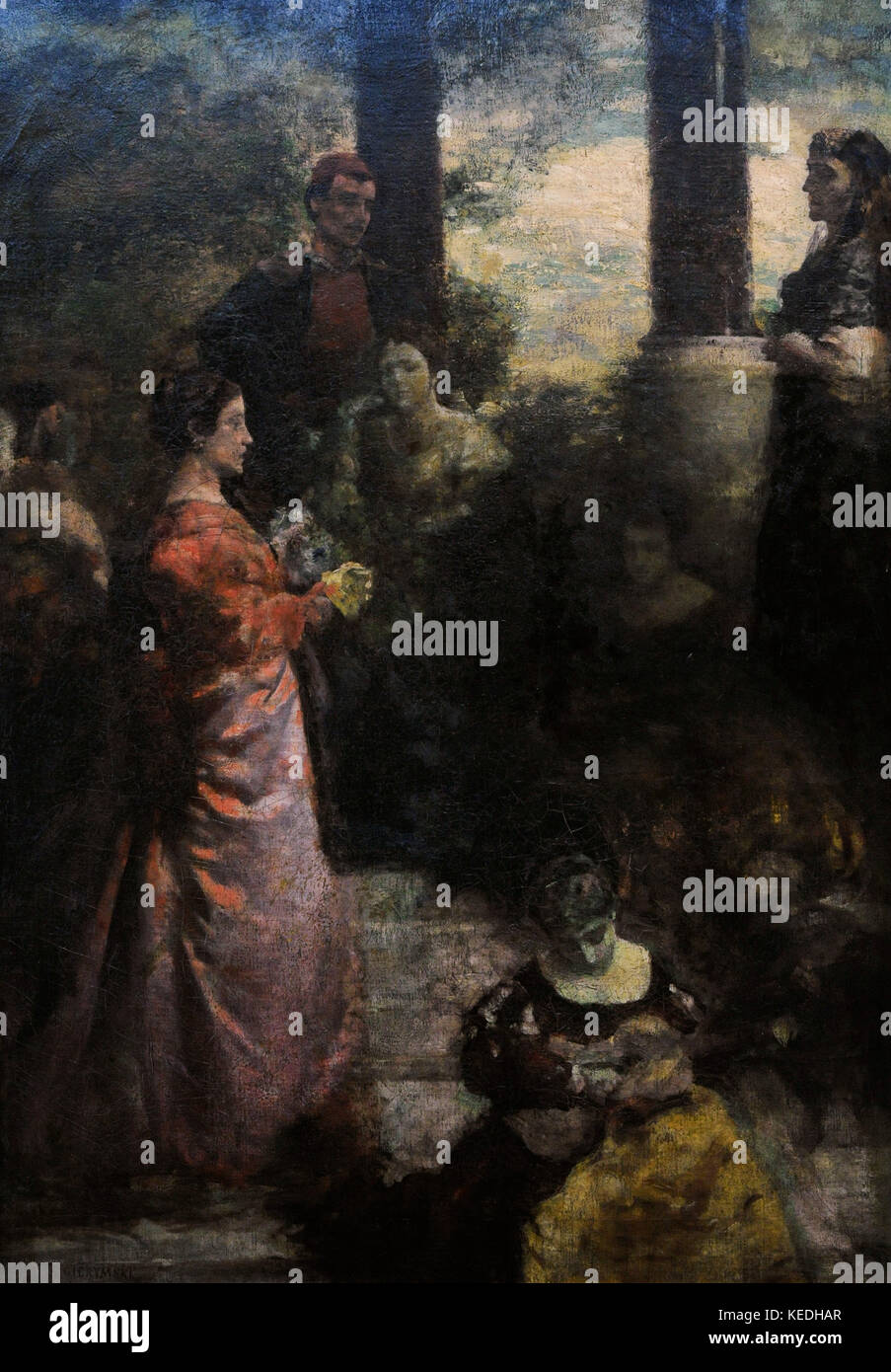 Aleksander gierymski (1850-1901). Polnische Maler. Italienische Siesta, 1876-1880. Schlesischen Museum. Katowice, Polen. Stockfoto