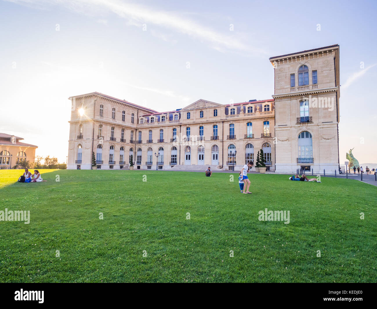 Marseille, Frankreich - 07 August 2017: Palais du Pharo in Marseille, Frankreich. Stockfoto