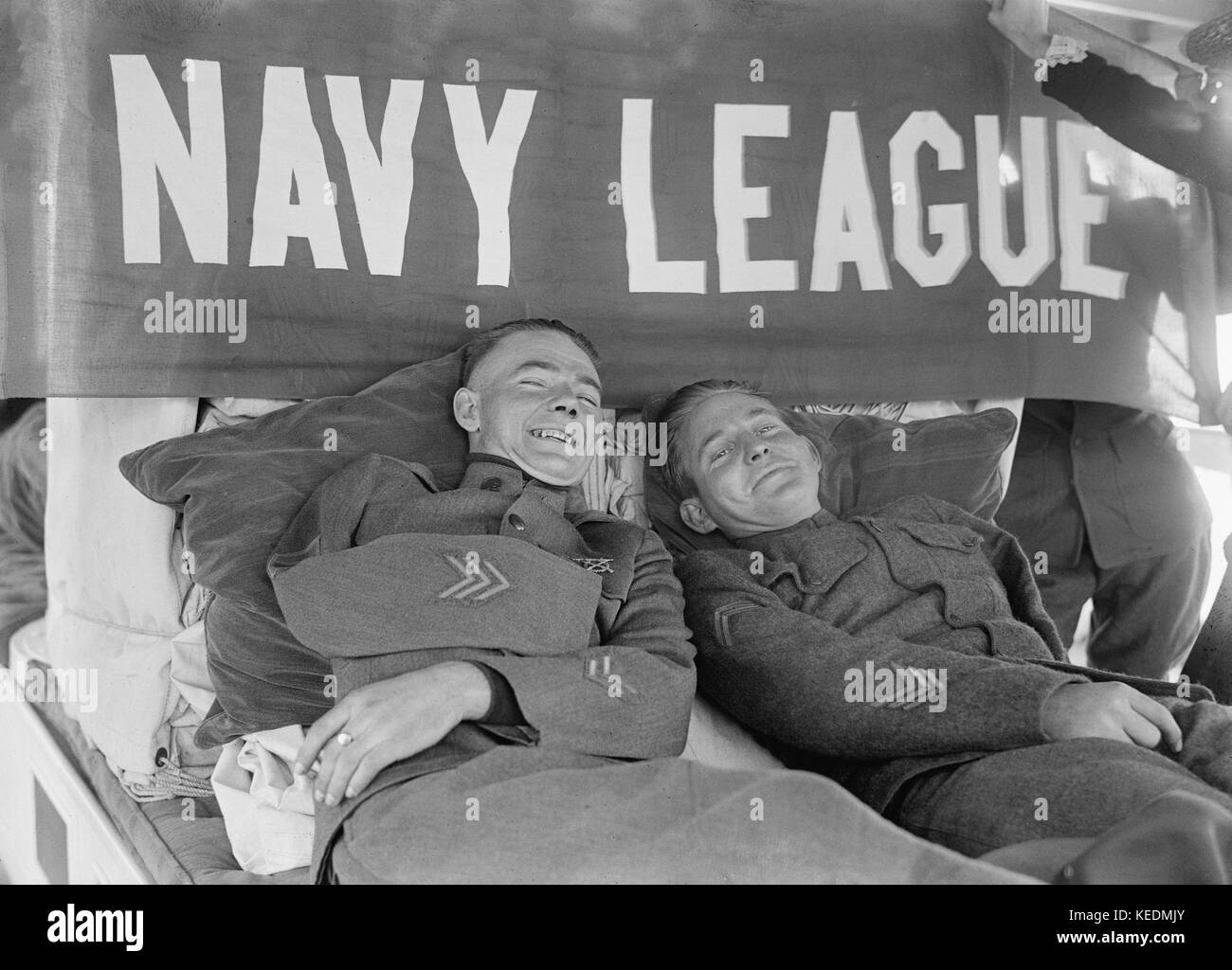 Navy League of the U.S. Exkursion für Patienten im Walter Reed General Hospital, Washington DC, USA, Harris & Ewing, 1918 Stockfoto