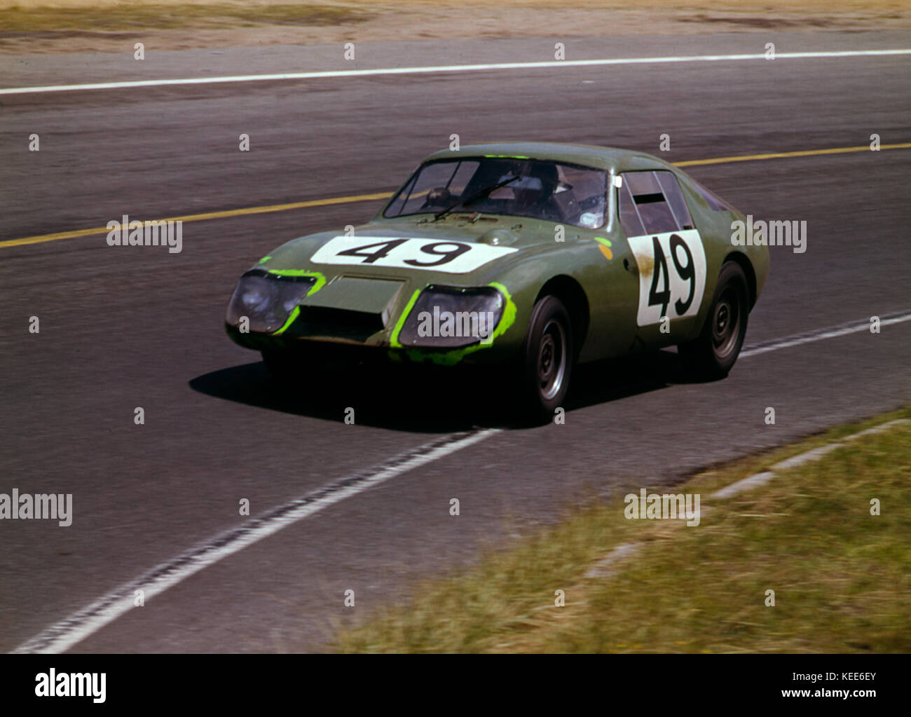 Austin Healey Sprite, Hawkins - Rhodos 1965 Le Mans Stockfoto