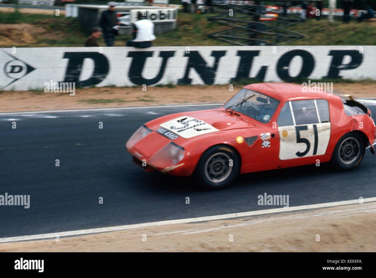 Austin Healey Sprite, Bäcker - Hecken, 1967 Le Mans Stockfoto