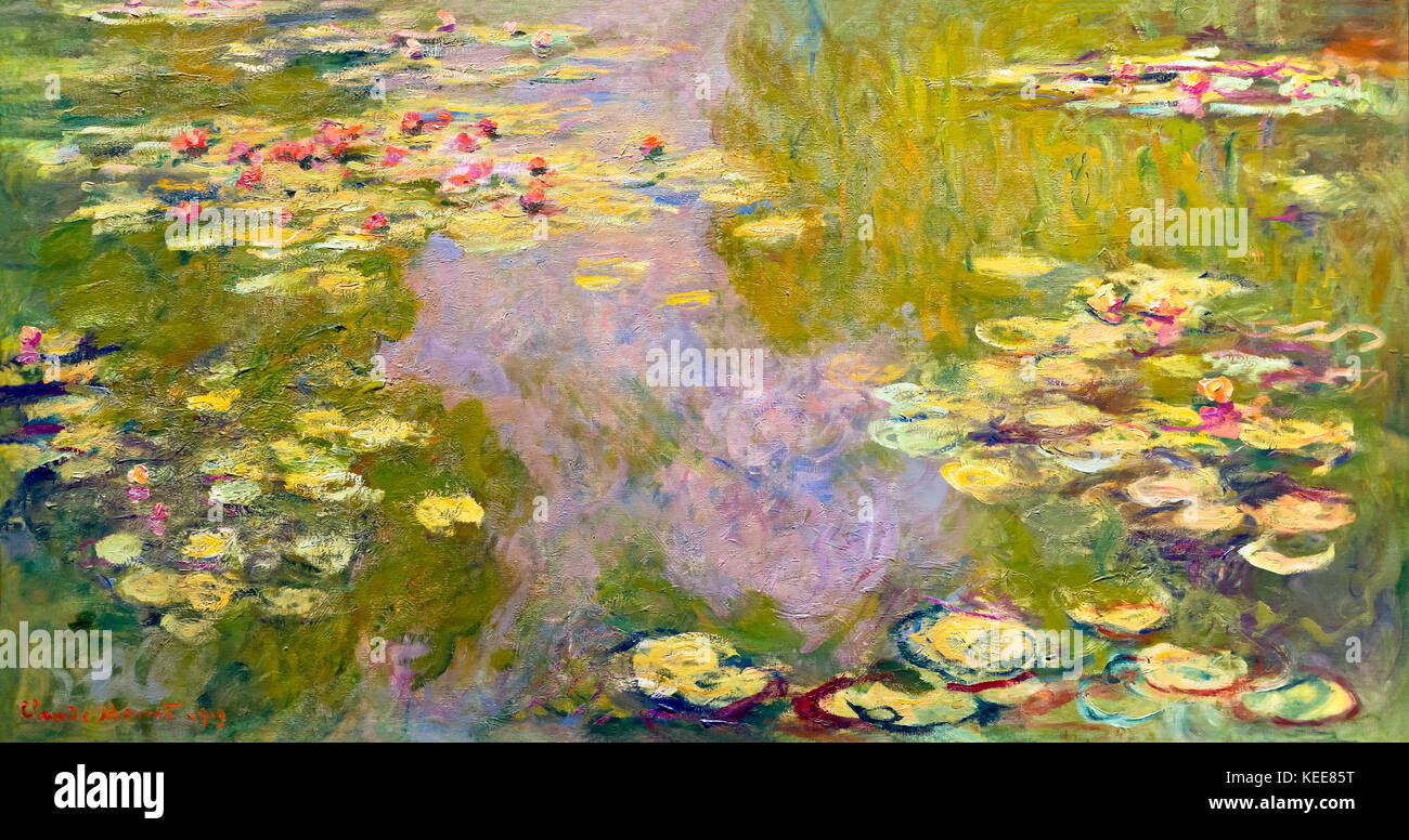 Seerosen, Claude Monet, 1919, Metropolitan Museum der Kunst, Manhattan, New York City, USA, Nordamerika Stockfoto