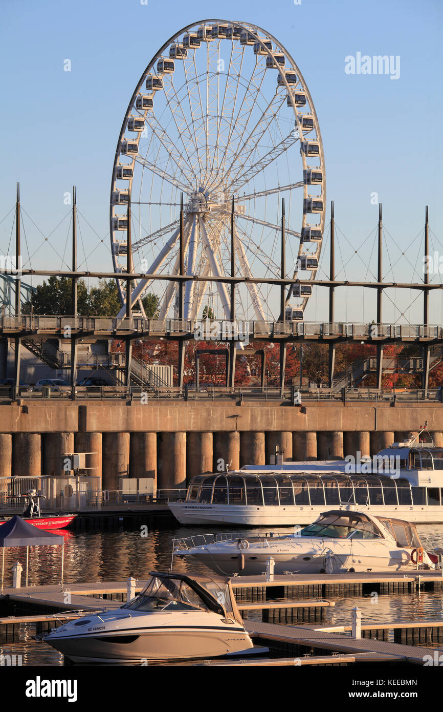 Kanada, Quebec, Montreal, alter Hafen, Riesenrad, Stockfoto
