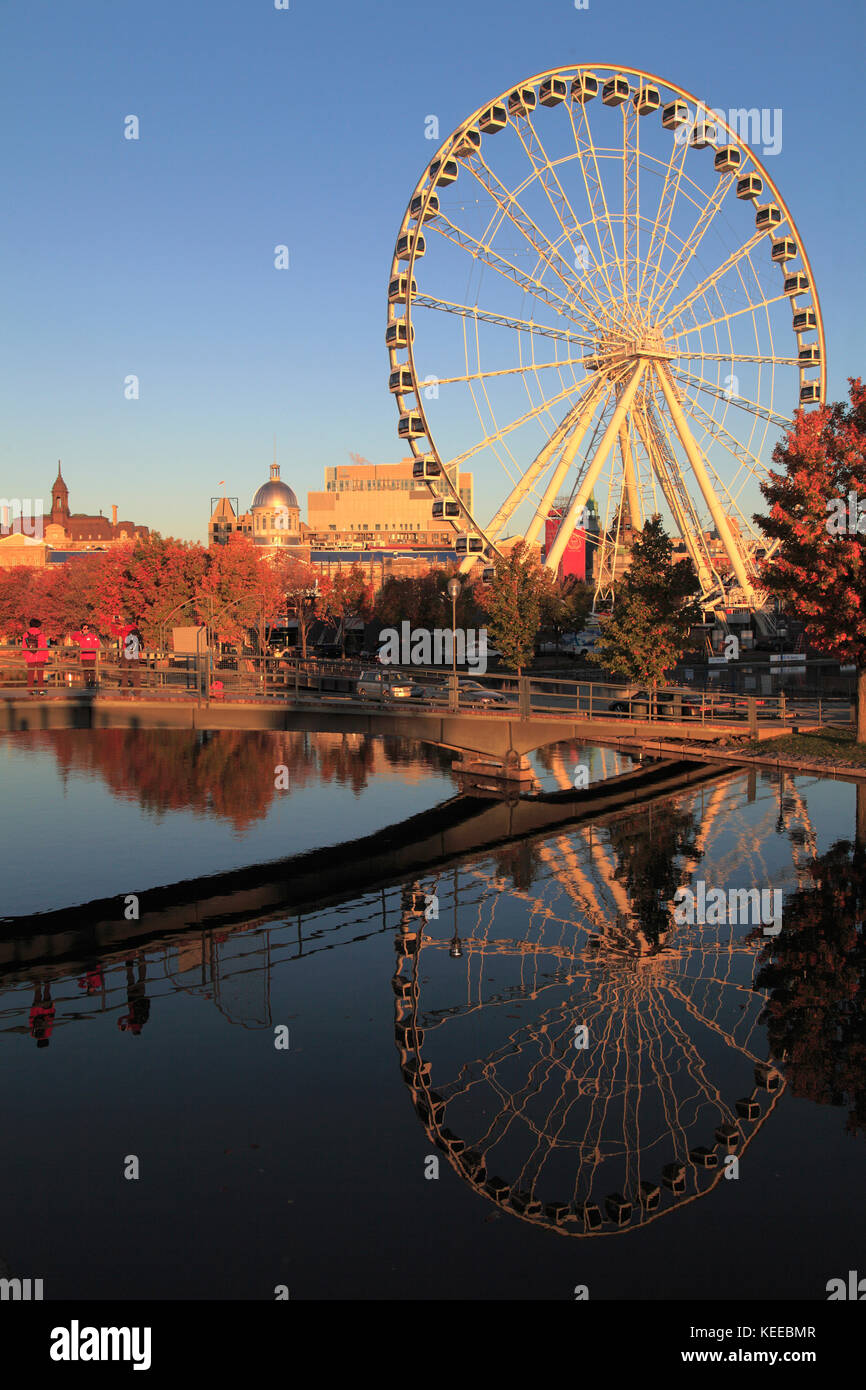 Kanada, Quebec, Montreal, alter Hafen, Riesenrad, Stockfoto