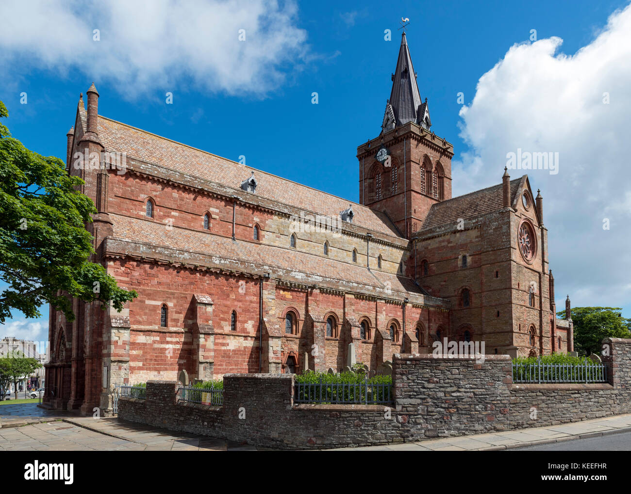 St. Magnus Kathedrale, Kirkwall, Festland, Orkney, Schottland, Vereinigtes Königreich Stockfoto