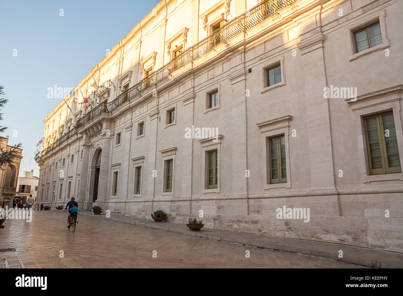 Fassade des Palazzo Ducale, Martina Franca (Italien) Stockfoto