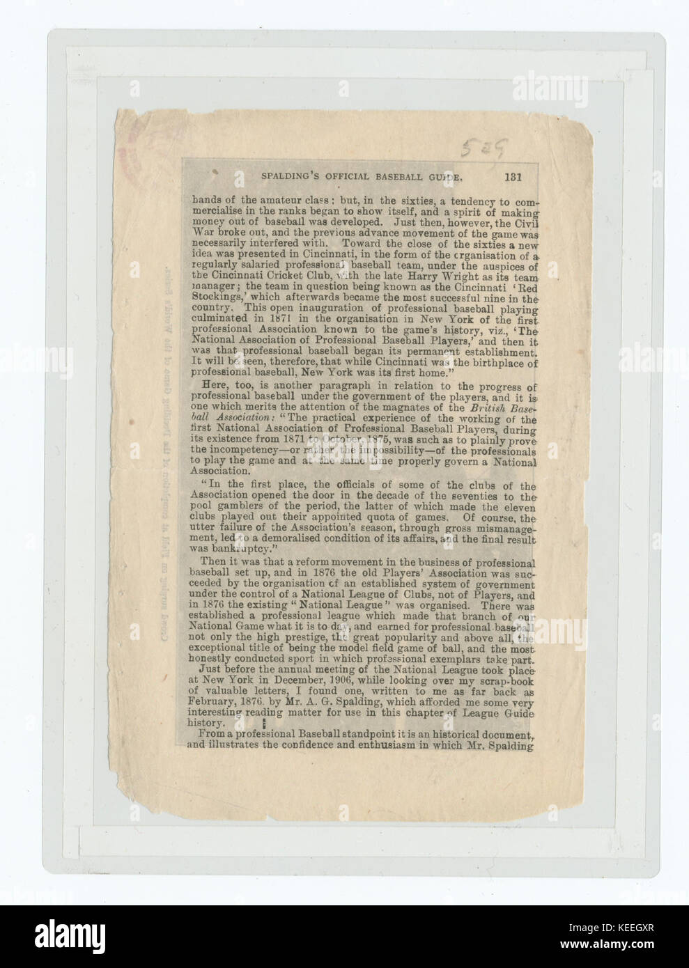 Auf der Games b überfüllt. Rasterung von Halbtönen von Spalding Offizielle baseball Guide, 1906 (Nypl b 13537024 56456) Stockfoto