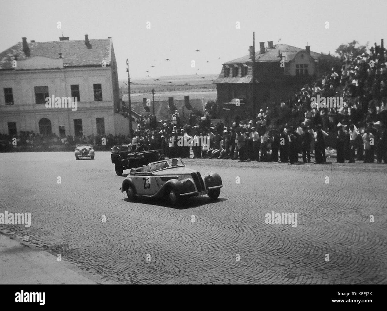 Auto trka Grand Prix na Kalemegdanu, u Beogradu 1939, 12. Stockfoto