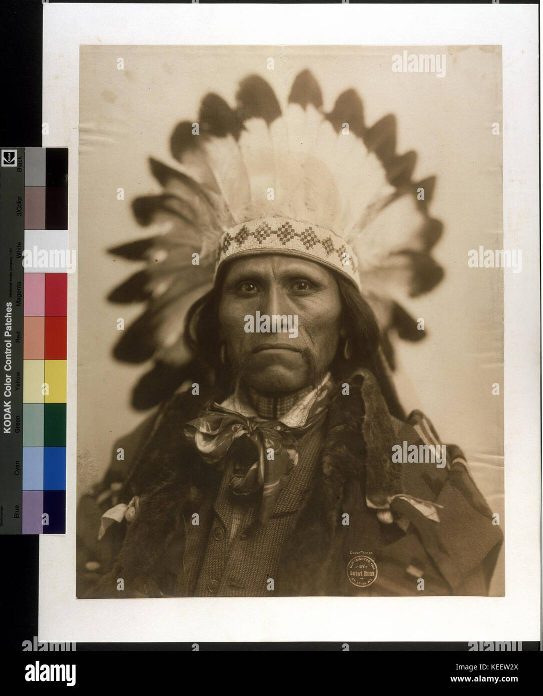Chief Trucha (tafoya). (Apache). (Während der Weltausstellung 1904 übernommen) Stockfoto