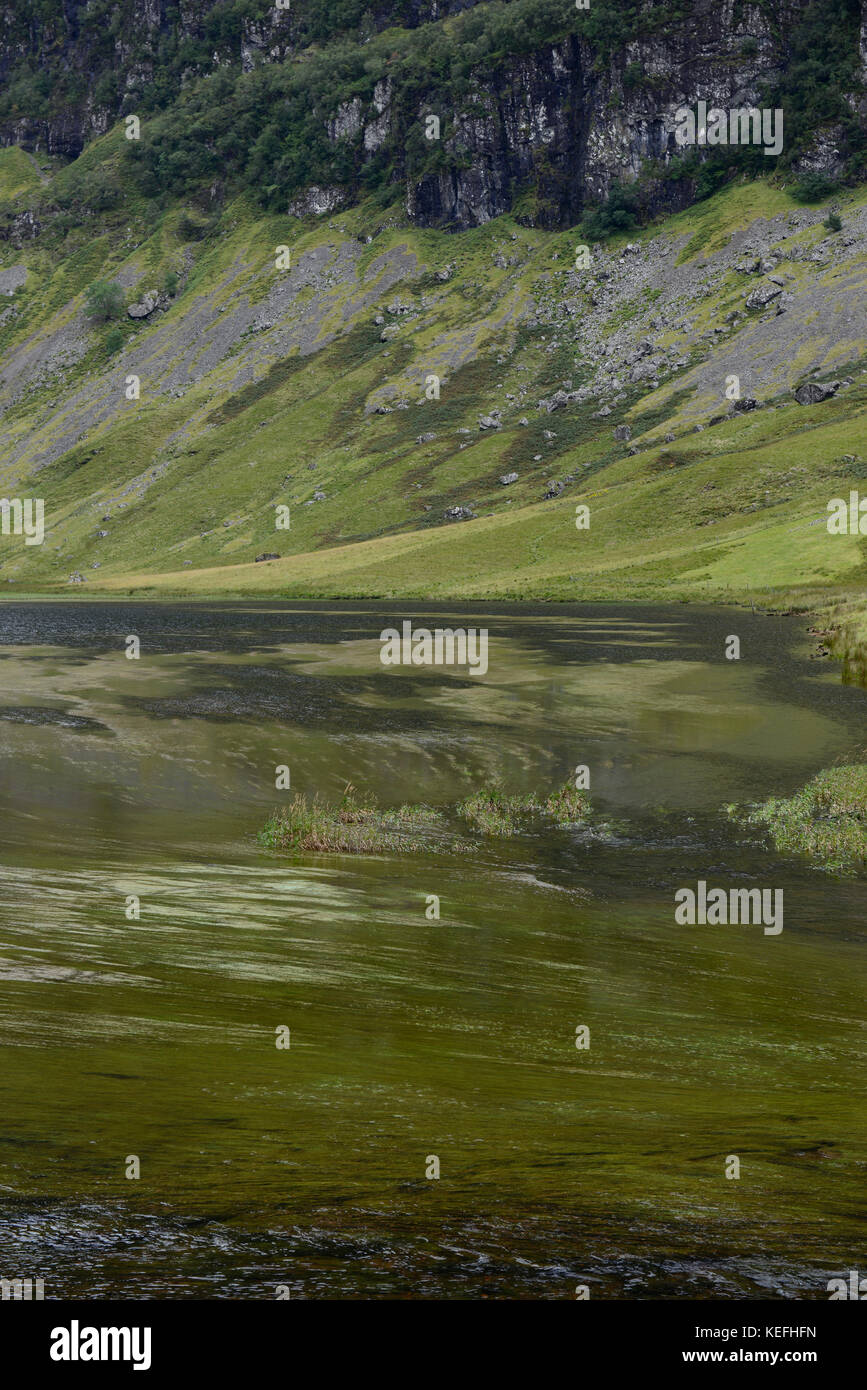 Schottische Highlands. In der Nähe von Glencoe, Schottland. Pass. Stockfoto