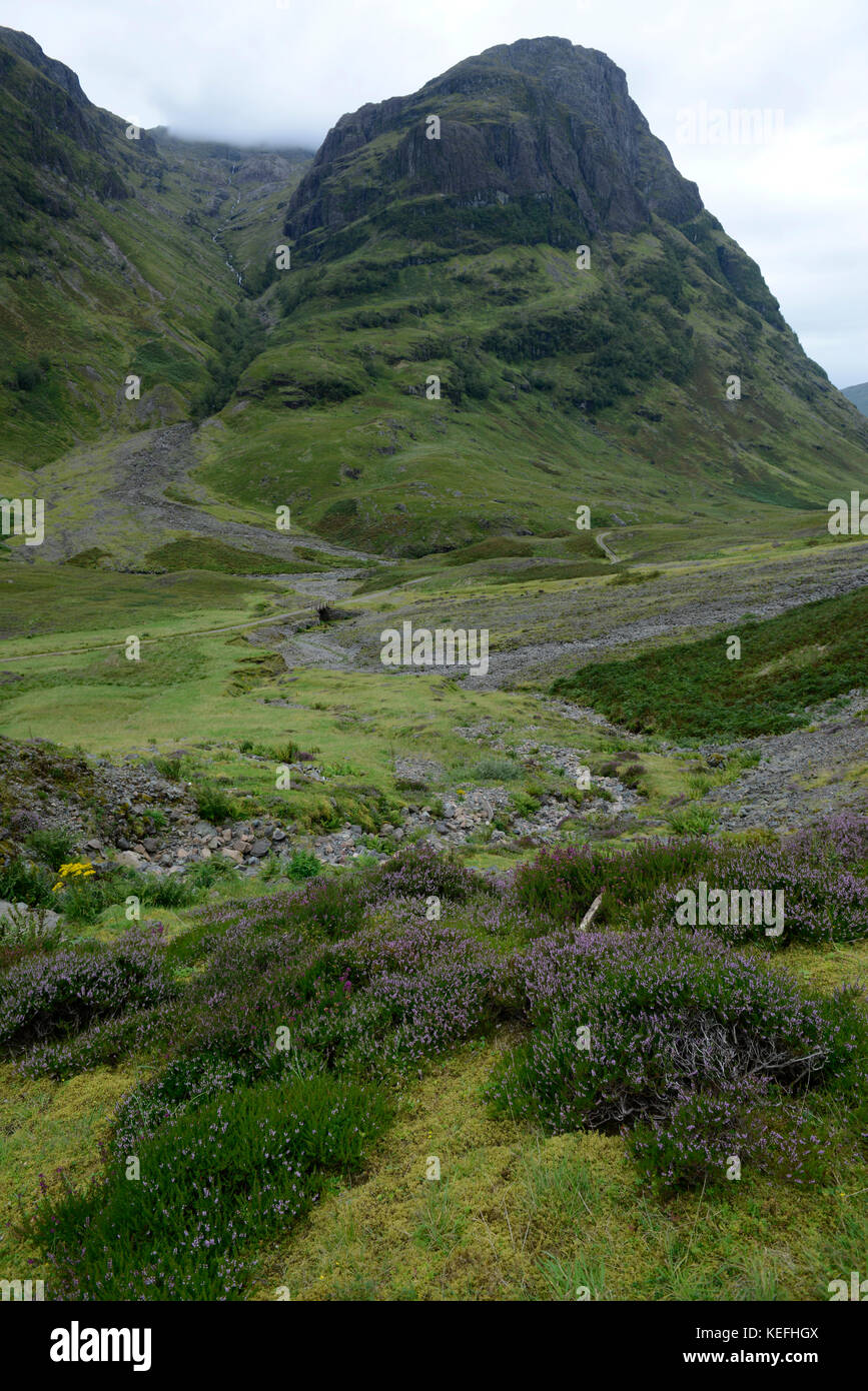 Schottische Highlands. In der Nähe von Glencoe, Schottland. Pass. Stockfoto