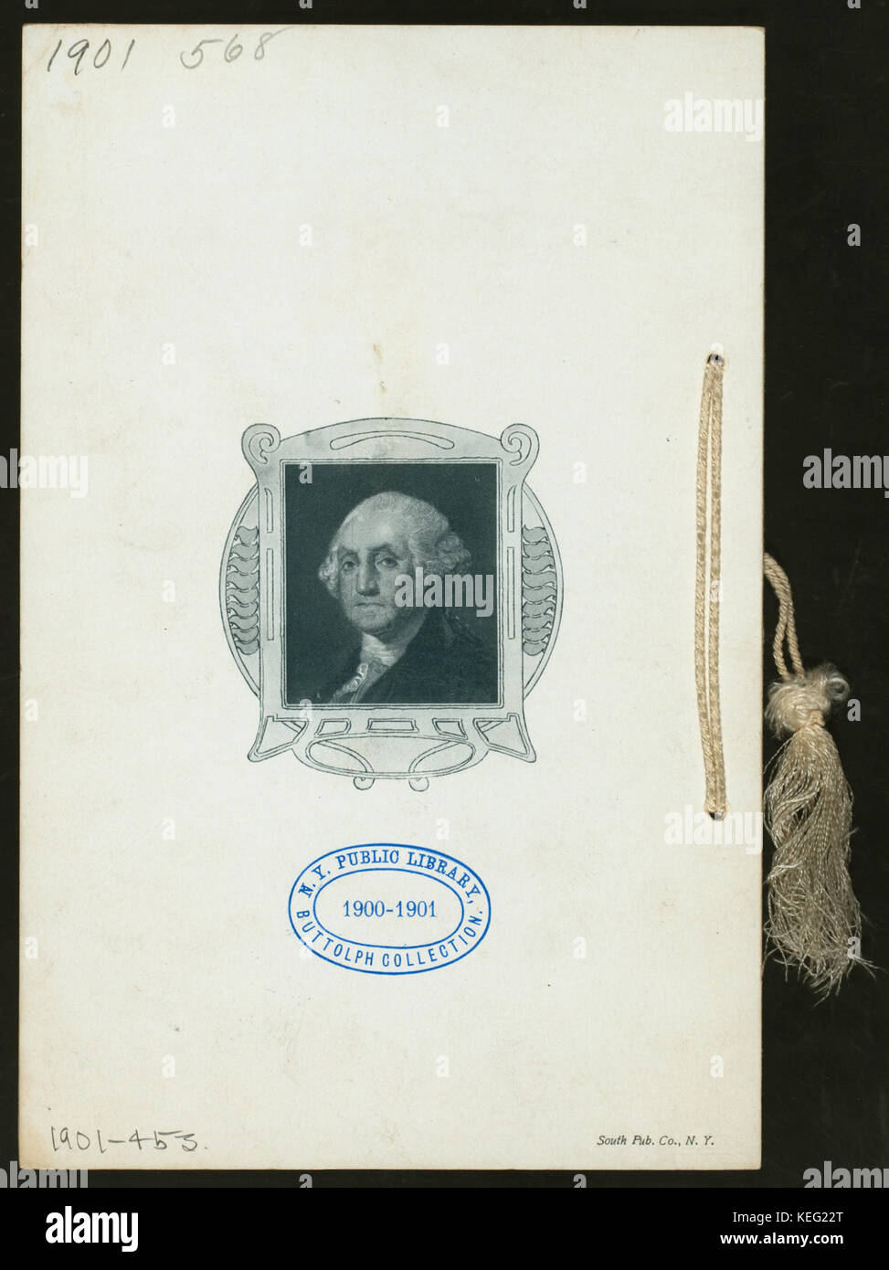 WASHINGTON'S BIRTHDAY DINNER (von) HAMBURG AMERICAN LINE (at) YACHTCHARTER PRINCESSIN VICTORIA LUISE (SS gehalten ;) (NYPL Hades 275632 4000012556) Stockfoto