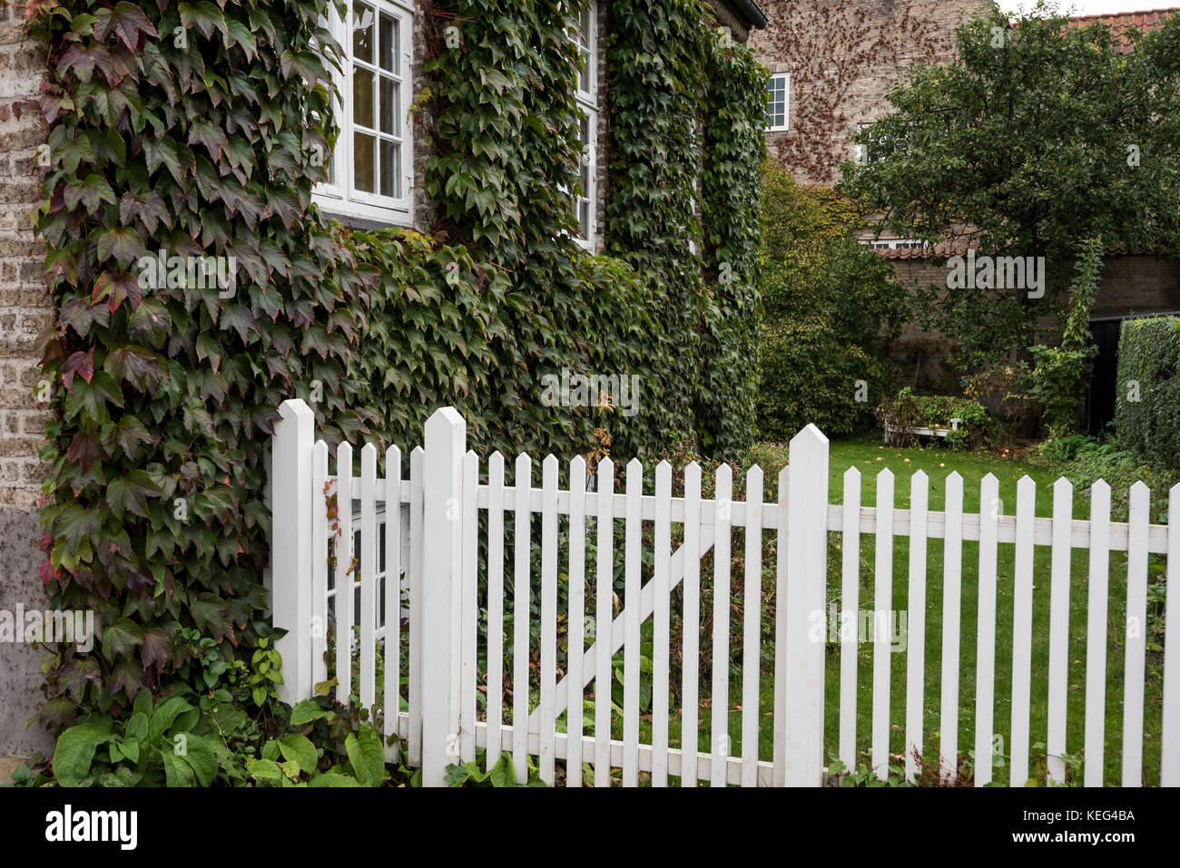 Der Garten Haus bei Schloss Rosenborg, Kopenhagen, Dänemark Stockfoto