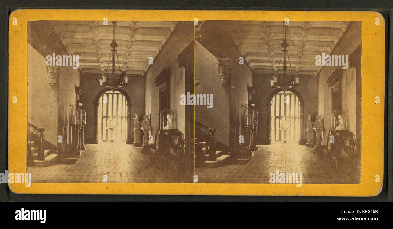 Innenraum des Charles reen Residenz, umgeben von Wilson, J. N. (Jerome Nelson), 1827-1897 Stockfoto