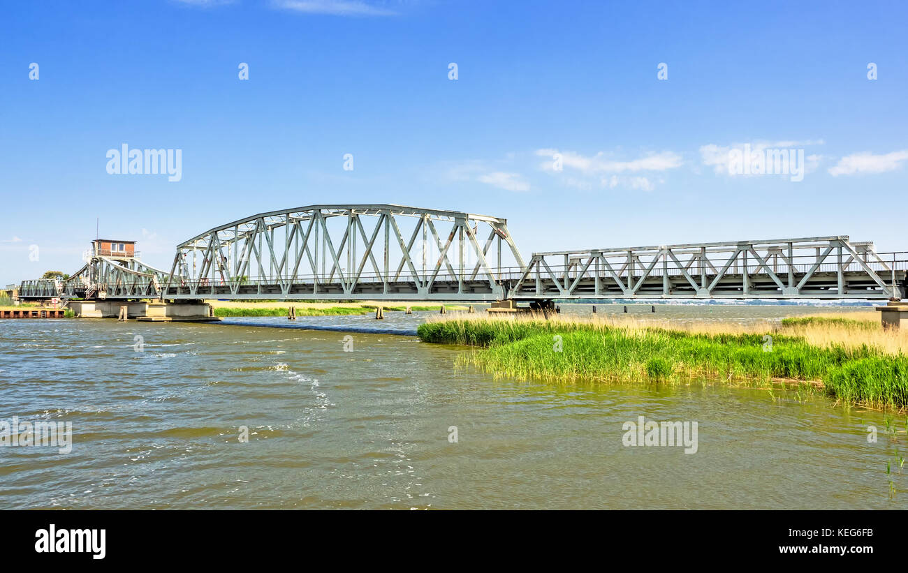 Brücke Meiningen zwischen bresewitz und Zingst, Mecklenburg-Vorpommern, Deutschland Stockfoto
