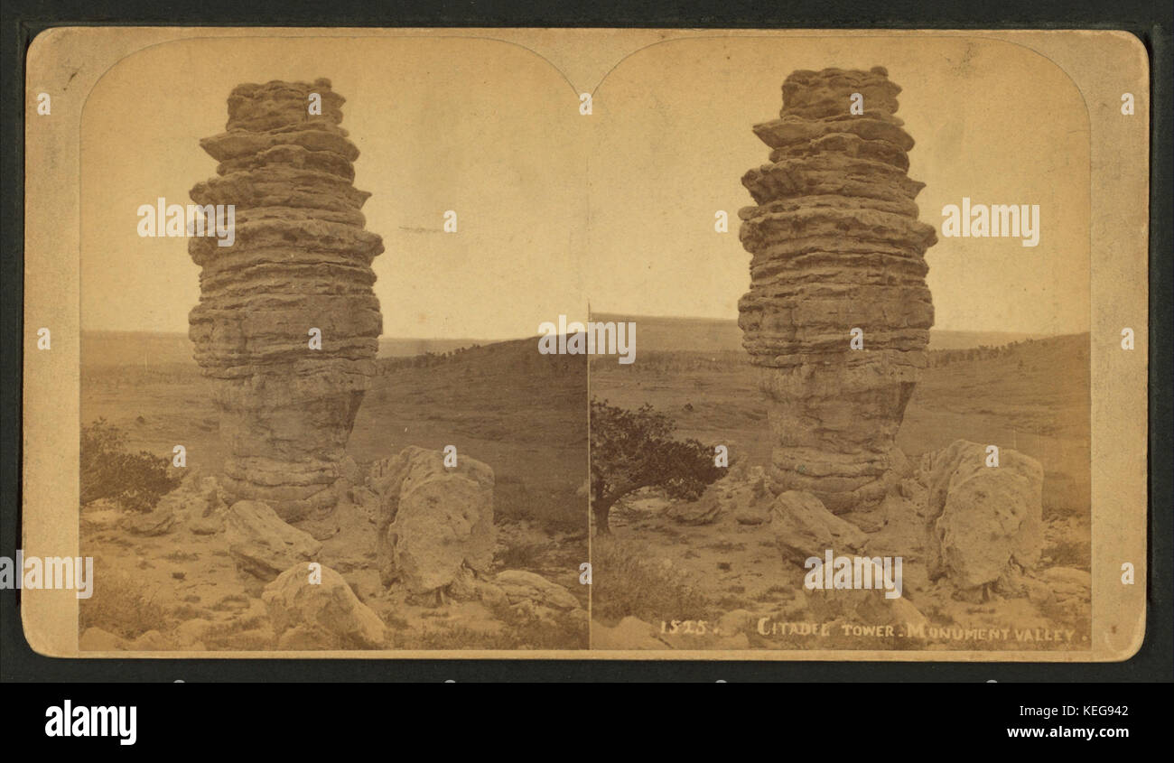 Zitadelle-Turm, Monument Valley, von Martin, Alexander, d. 1929 Stockfoto