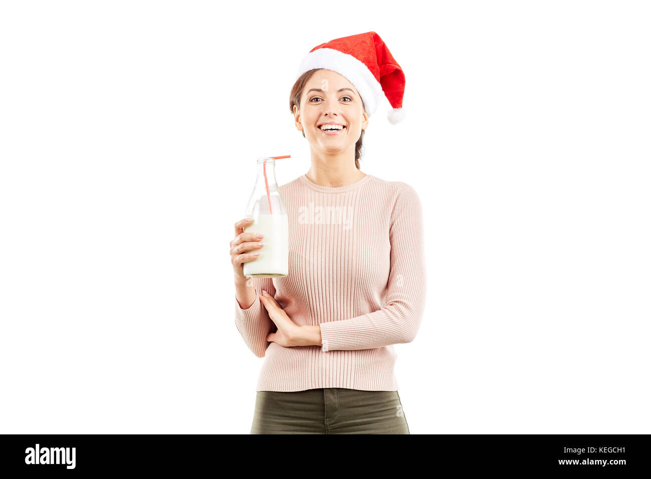 Milchige Weihnachtszeit Stockfoto